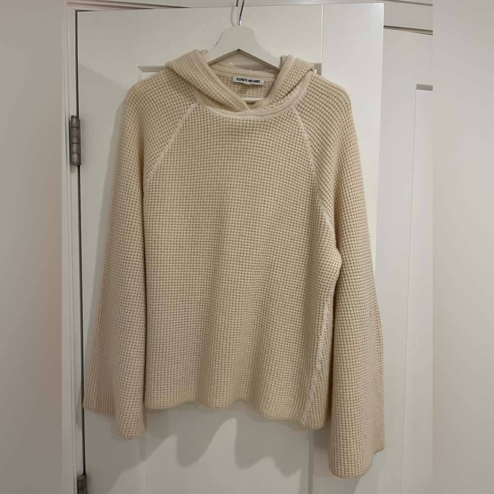 Cashmere Elizabeth and James Sweater - cream
